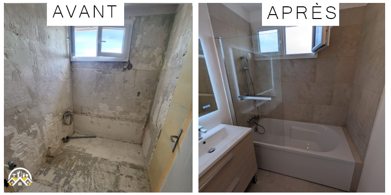 Rénovation complète d'une salle de bain à Istres par L&A Multiservices