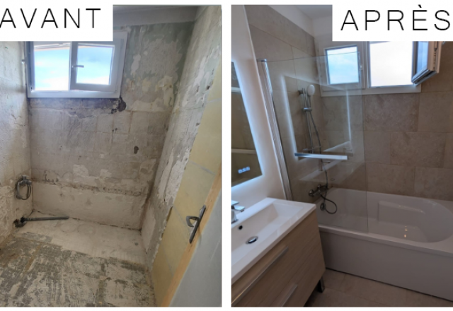 Rénovation complète d'une salle de bain à Istres par L&A Multiservices